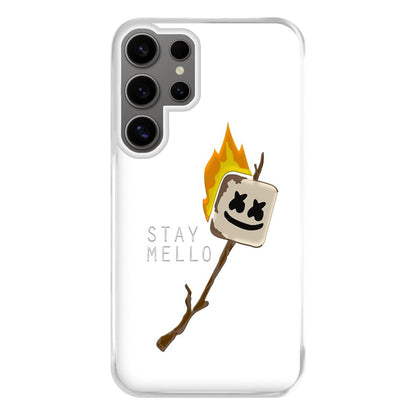 Stay Mello White Helmet DJw - White Helmet DJ Phone Case for Galaxy S24 Ultra