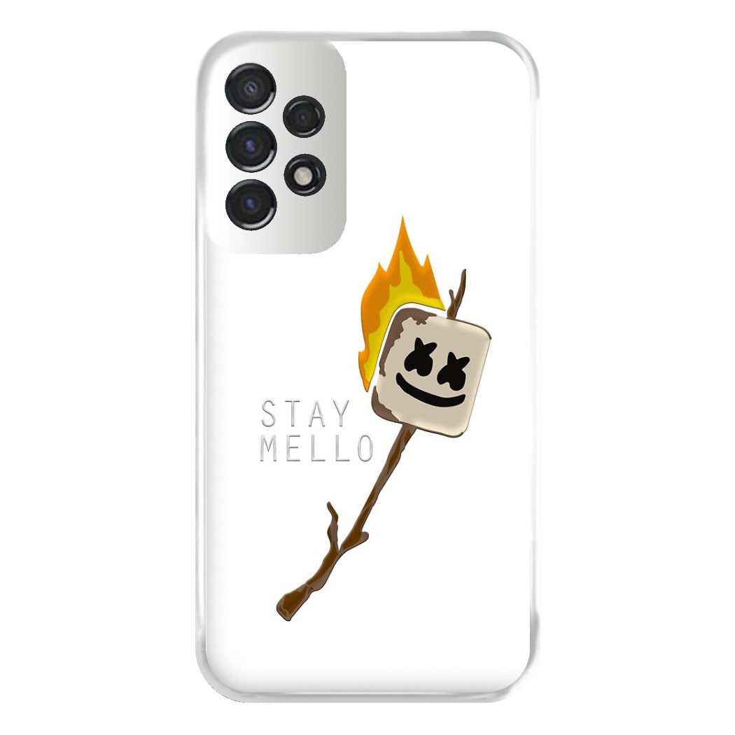 Stay Mello White Helmet DJw - White Helmet DJ Phone Case for Galaxy A53