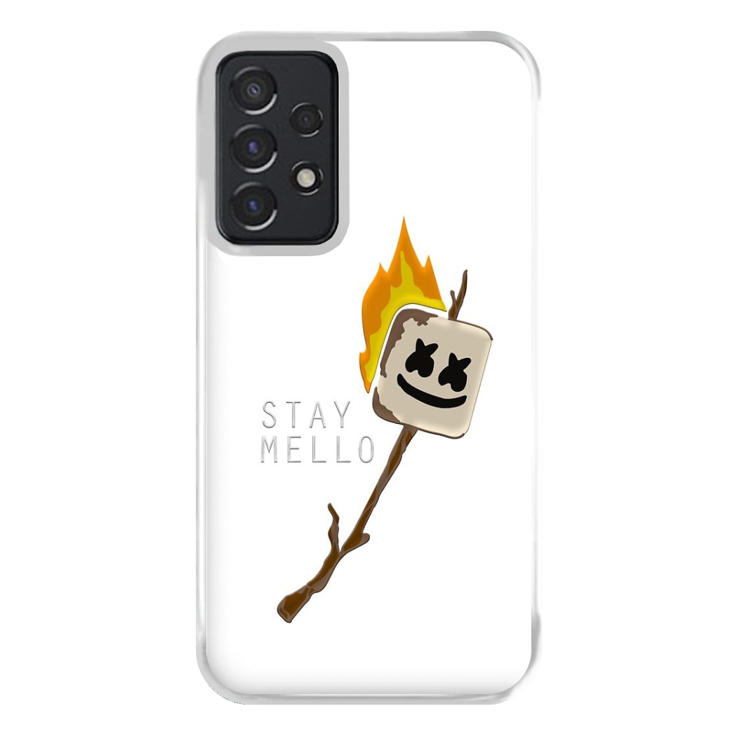 Stay Mello White Helmet DJw - White Helmet DJ Phone Case for Galaxy A52 / A52s