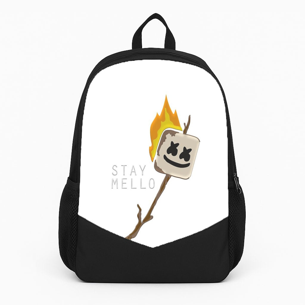 Stay Mello White Helmet DJw - White Helmet DJ Large Backpack
