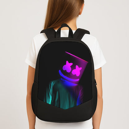 White Helmet DJ In Lights Large School Bag