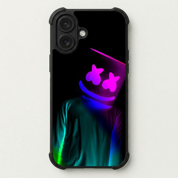 White Helmet DJ In Lights Phone Case — Bumper case