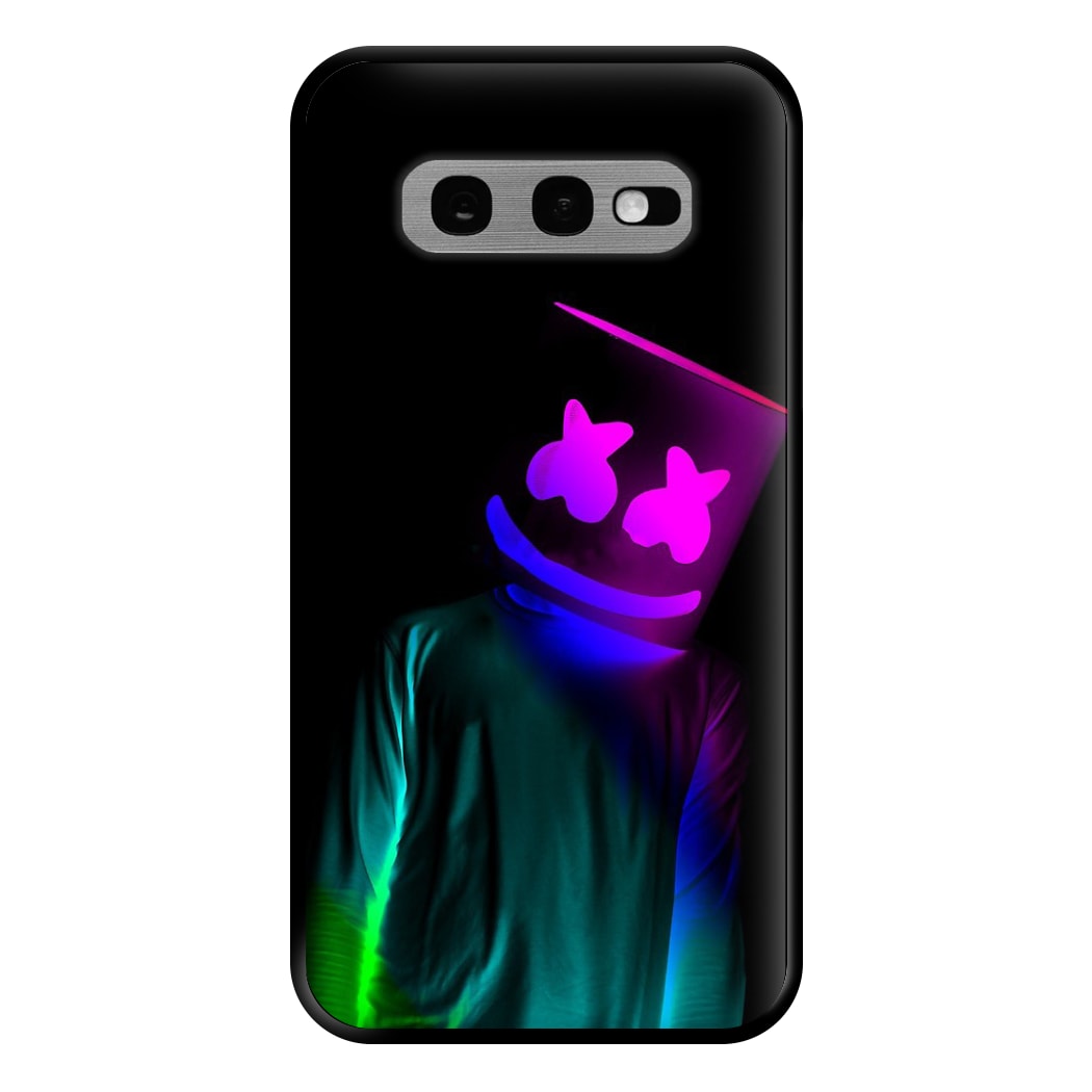 White Helmet DJ In Lights Phone Case for Galaxy S10e