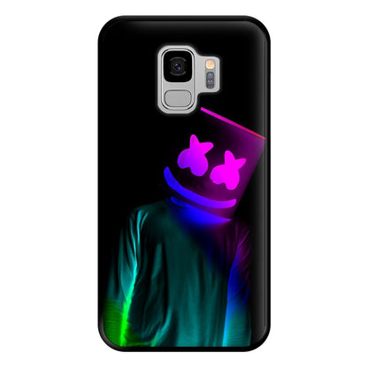 White Helmet DJ In Lights Phone Case for Galaxy S9 Plus