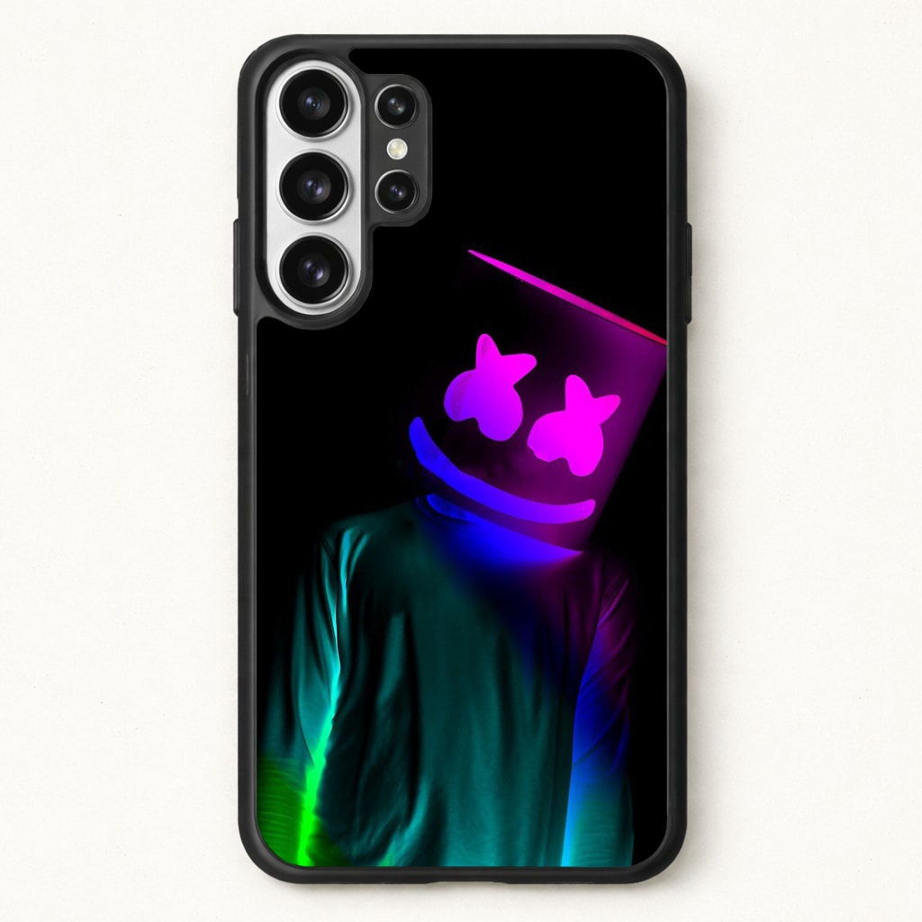 White Helmet DJ In Lights Phone Case for Galaxy S26 Ultra