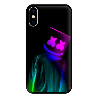 White Helmet DJ In Lights Phone Case for iPhone XS Max