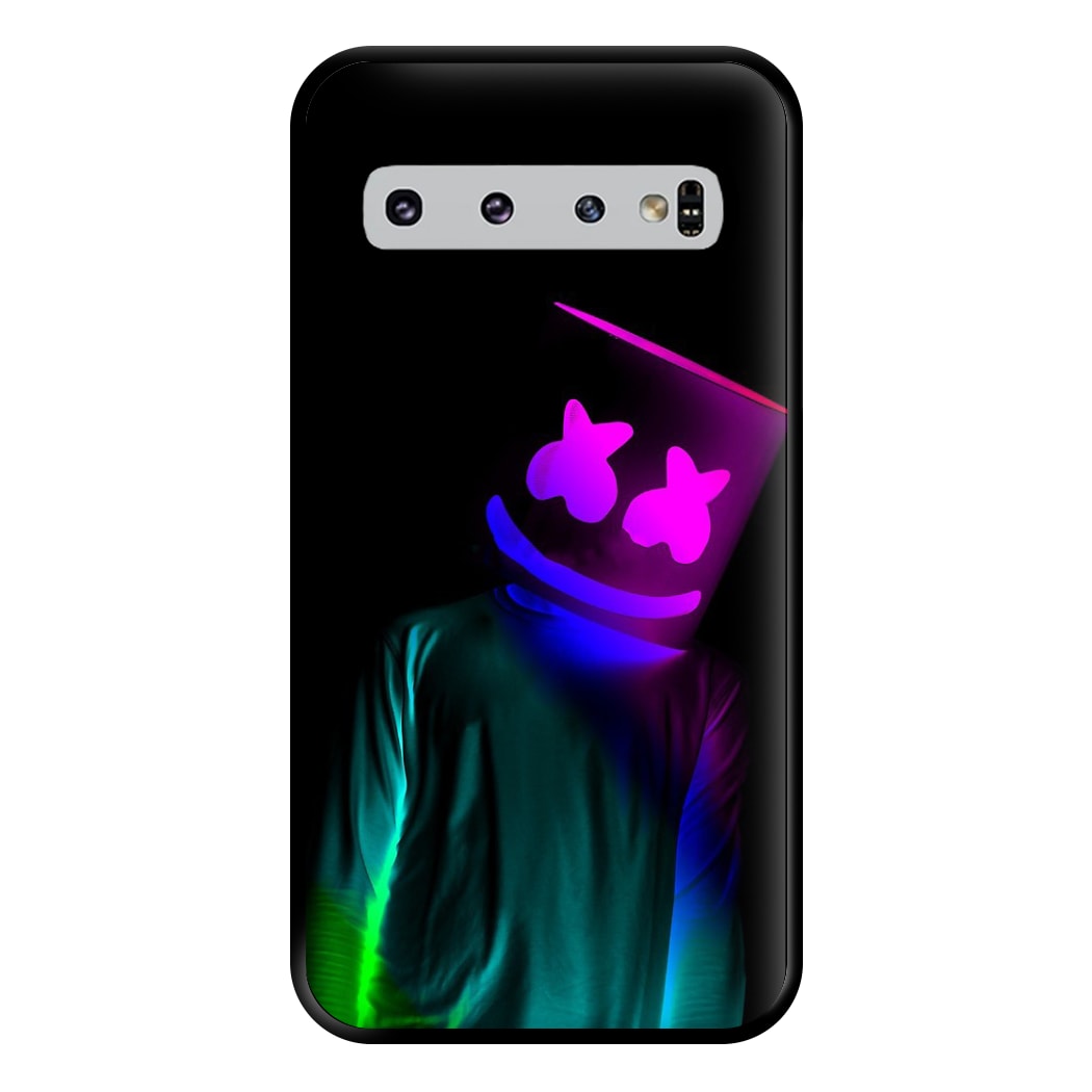 White Helmet DJ In Lights Phone Case for Galaxy S10 Plus