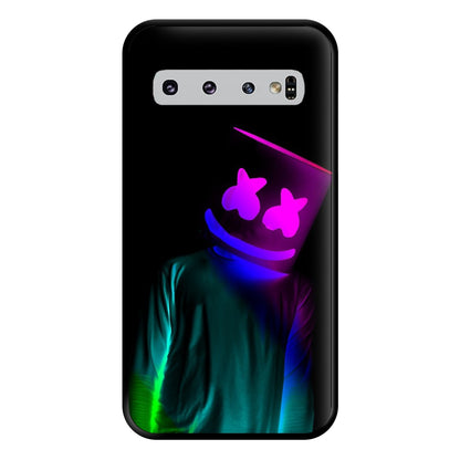 White Helmet DJ In Lights Phone Case for Galaxy S10 Plus