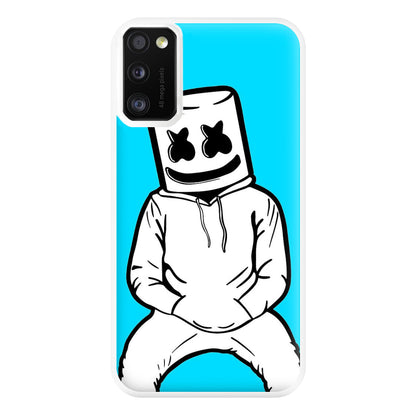 Blue White Helmet DJ Phone Case for Galaxy A41