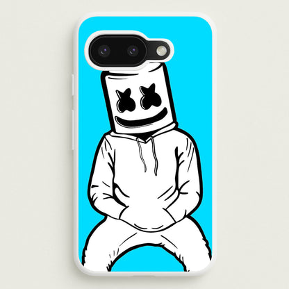 Blue White Helmet DJ  - Marshmello Phone Case for Google Pixel 9a