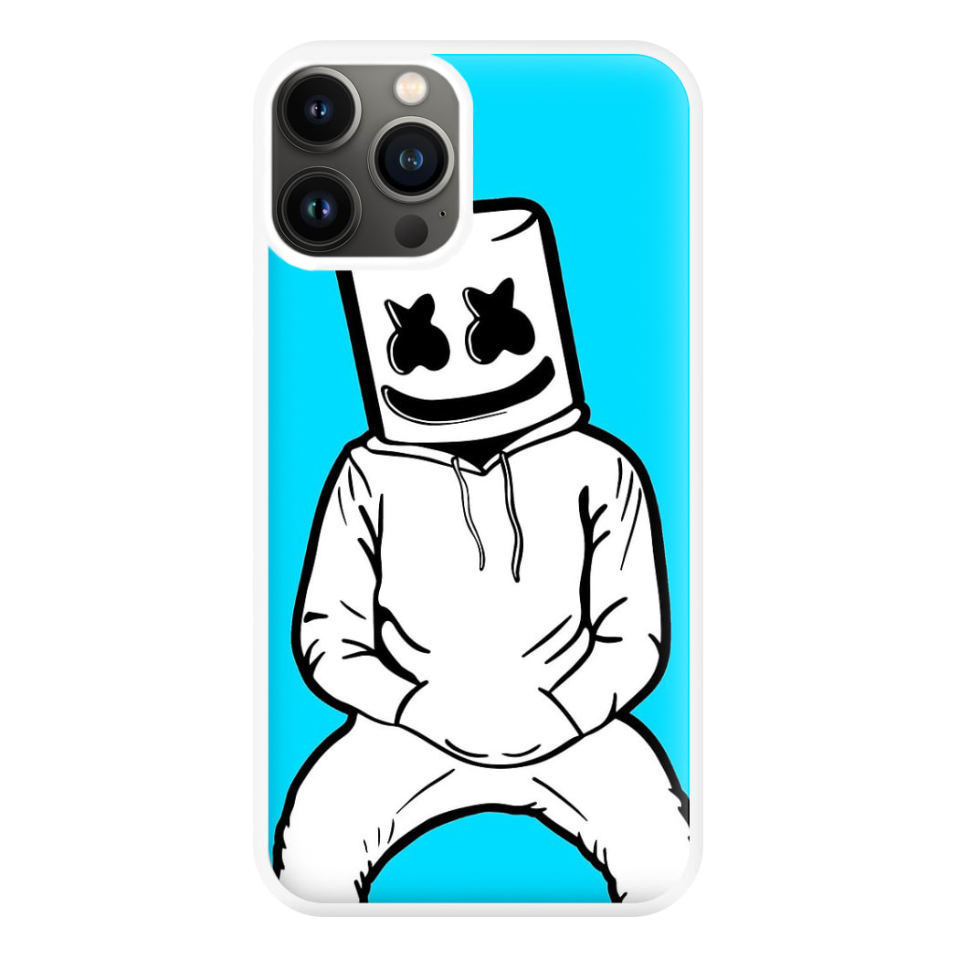 Blue White Helmet DJ Phone Case for iPhone 11 Pro Max