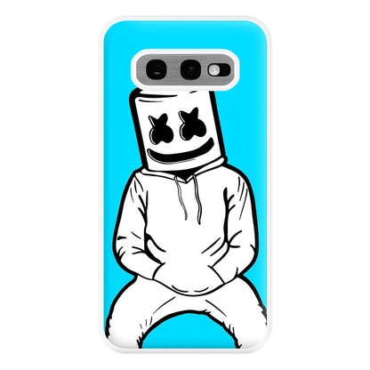 Blue White Helmet DJ Phone Case for Galaxy S10e