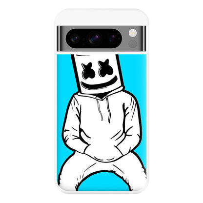 Blue White Helmet DJ Phone Case for Google Pixel 8 Pro