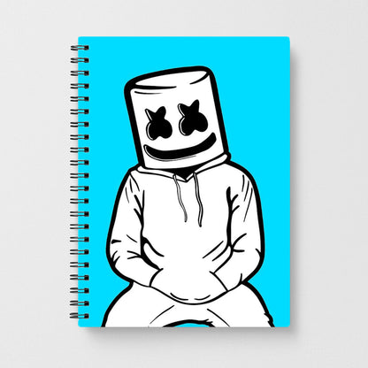 Blue Marshmello Notebook