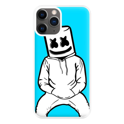 Blue White Helmet DJ Phone Case for iPhone 12 Pro Max