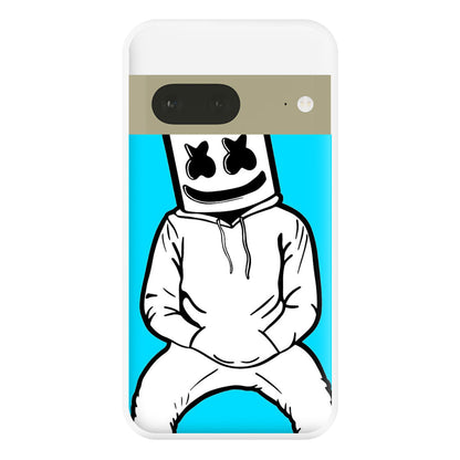 Blue White Helmet DJ Phone Case for Google Pixel 7a