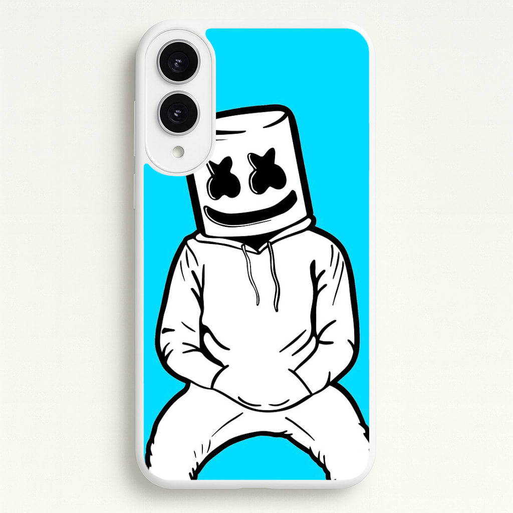 Blue White Helmet DJ  - Marshmello Phone Case for Galaxy S25 Edge