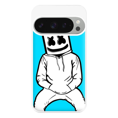 Blue White Helmet DJ Phone Case for Google Pixel 9 Pro XL