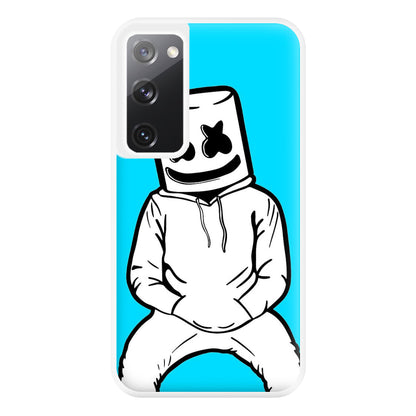 Blue White Helmet DJ Phone Case for Galaxy S20FE