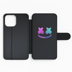 Black White Helmet DJ Flip Phone Case