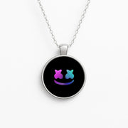 Black White Helmet DJ Necklace 1