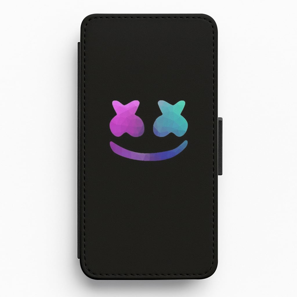 Black White Helmet DJ Flip / Wallet Phone Case