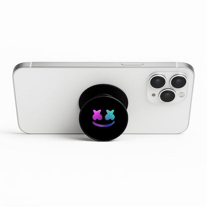 Black White Helmet DJ FunGrip