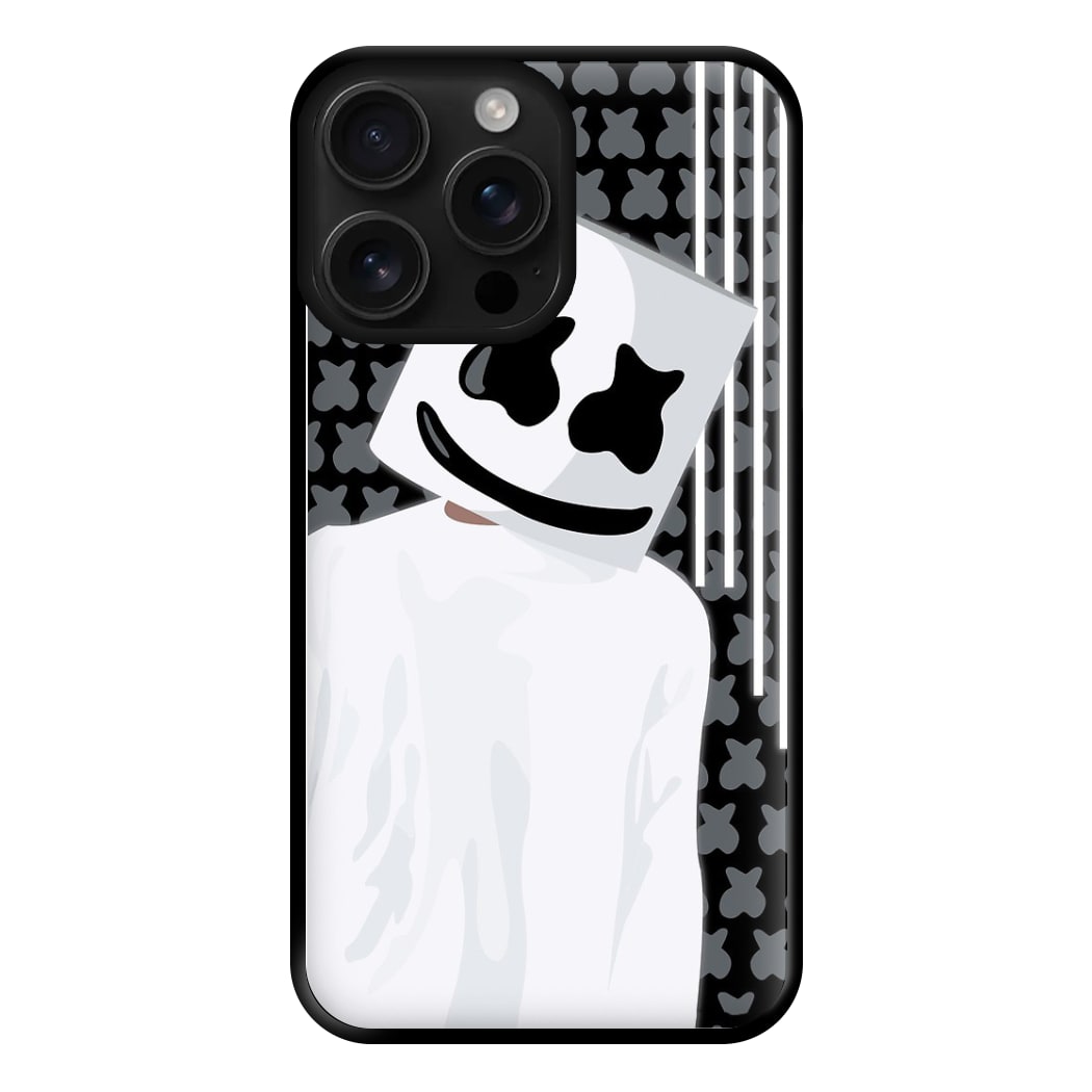 Stars And Stripes - White Helmet DJ Phone Case