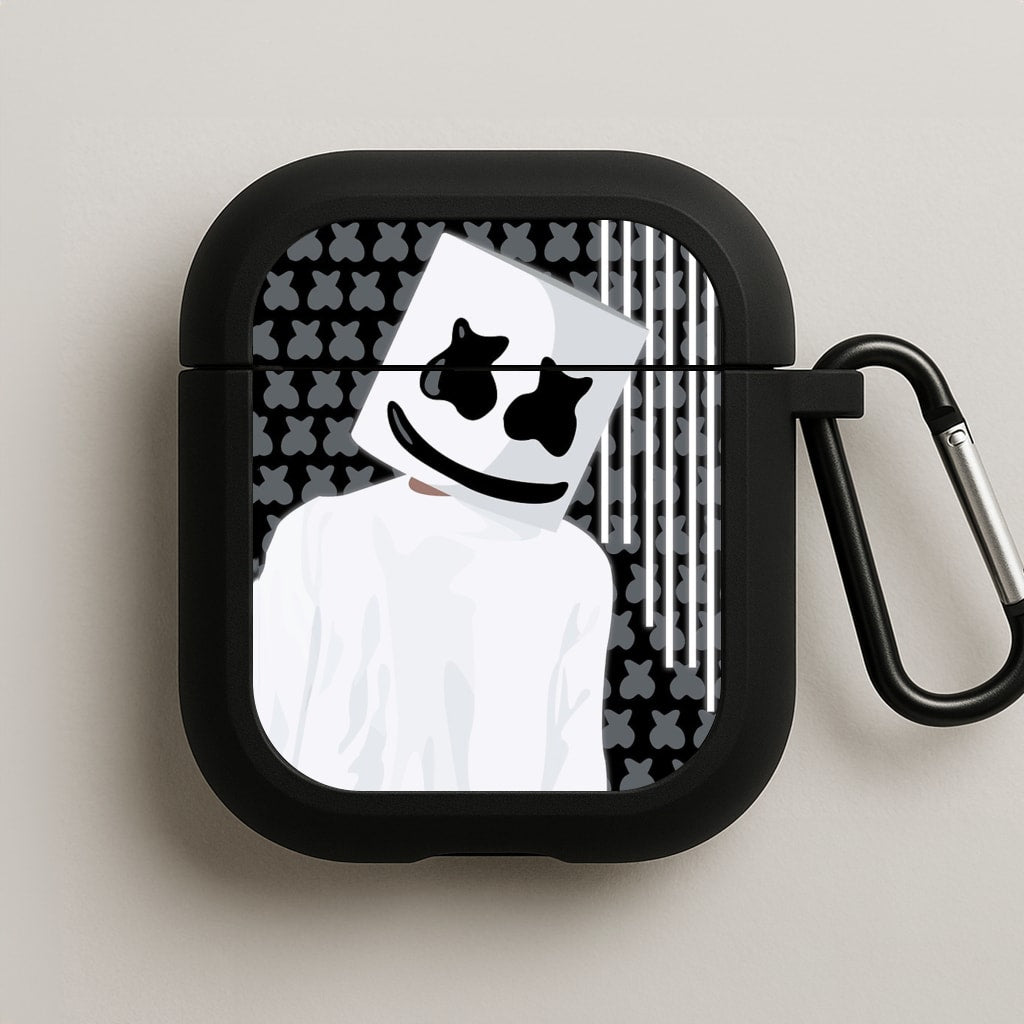Stars And Stripes - White Helmet DJ AirPods Case