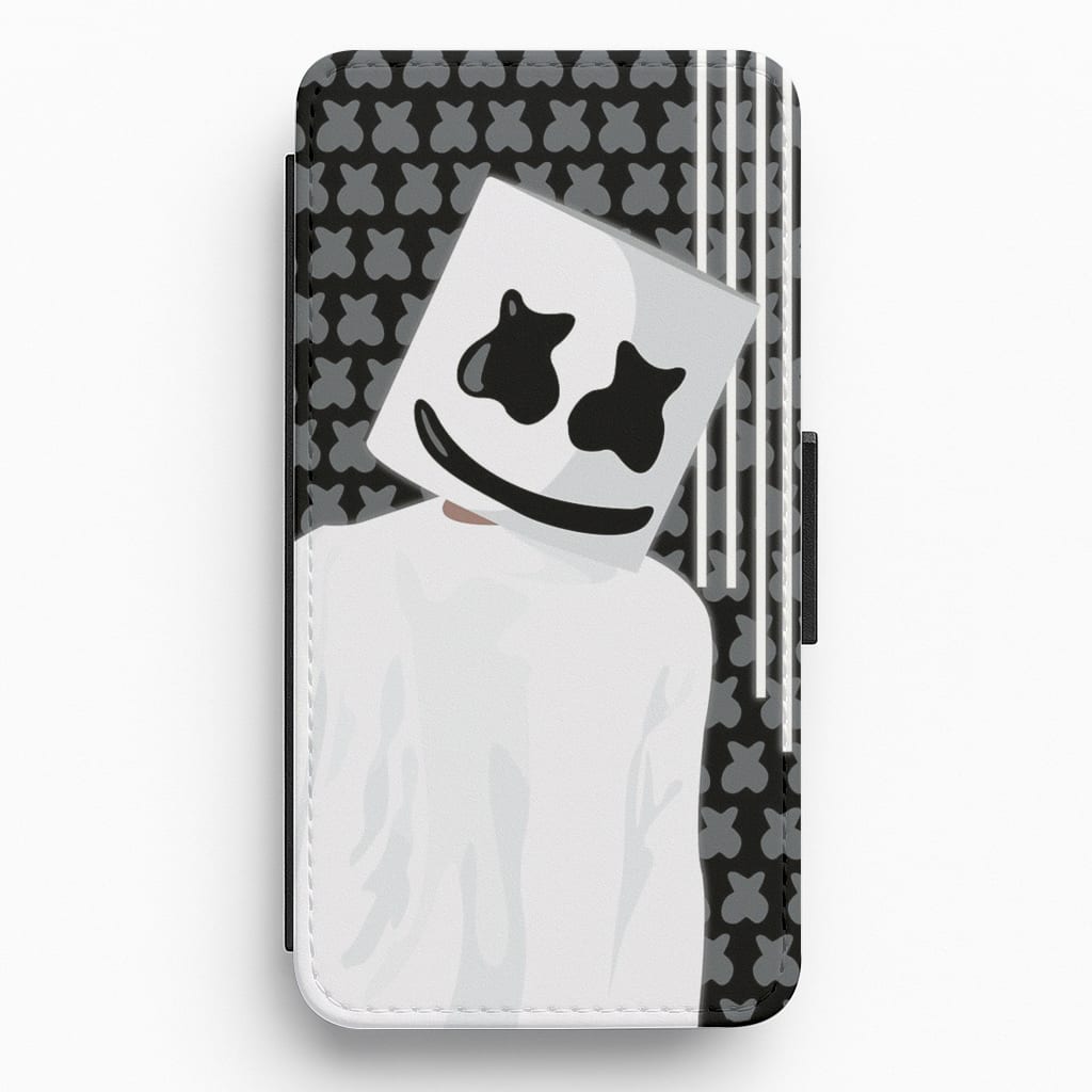 Stars And Stripes - White Helmet DJ Flip / Wallet Phone Case