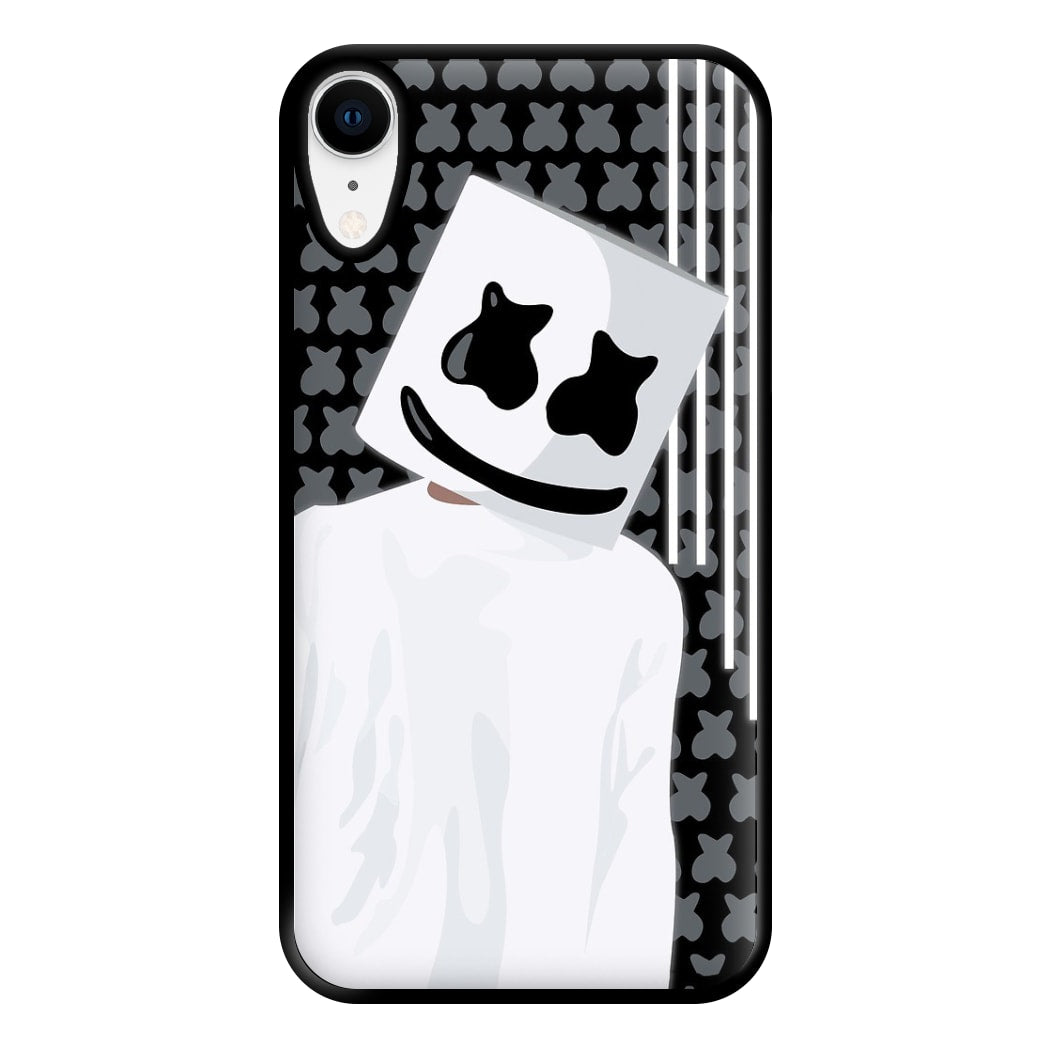 Stars And Stripes - White Helmet DJ Phone Case for iPhone XR