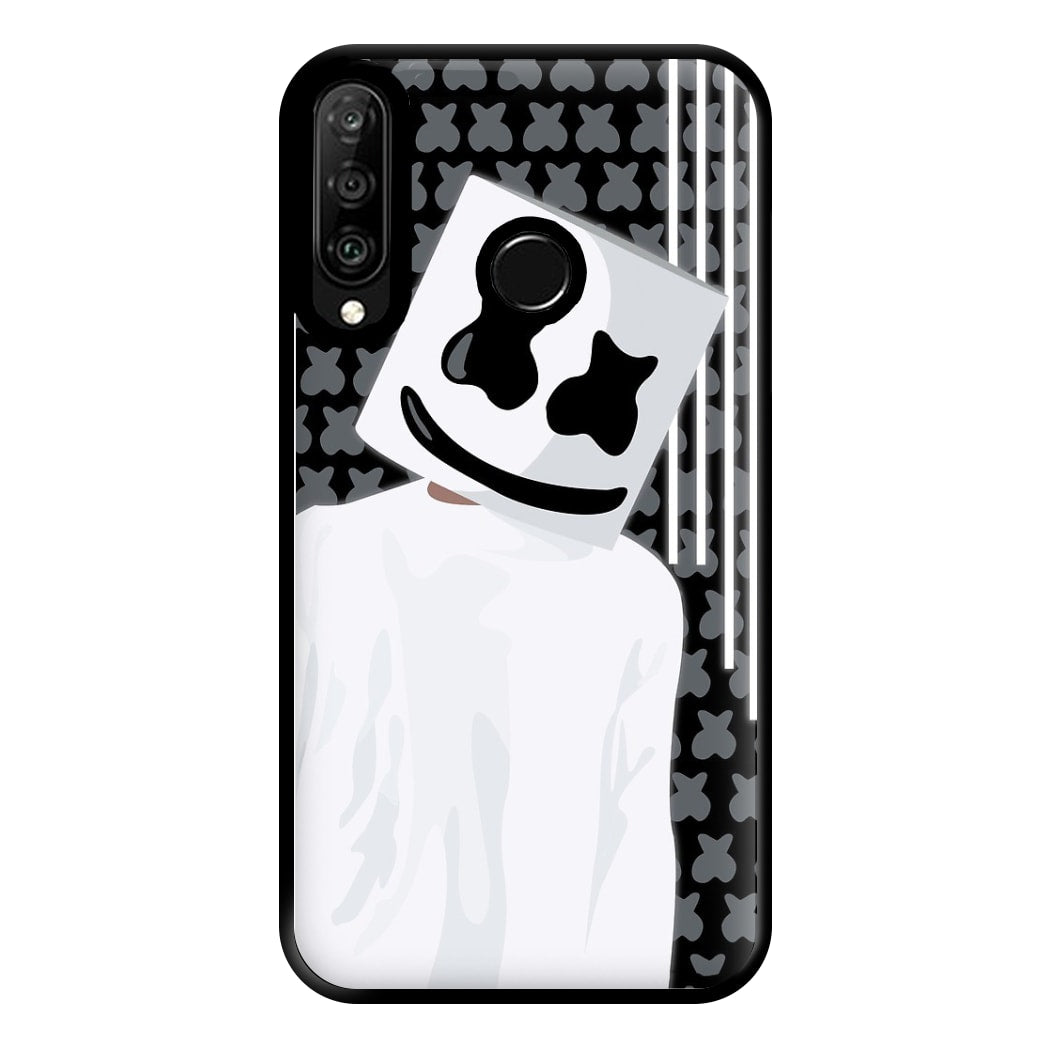 Stars And Stripes - White Helmet DJ Phone Case for Huawei P30 Lite