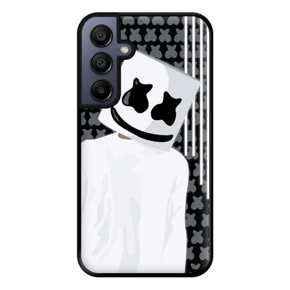 Stars And Stripes - White Helmet DJ Phone Case for Galaxy A15