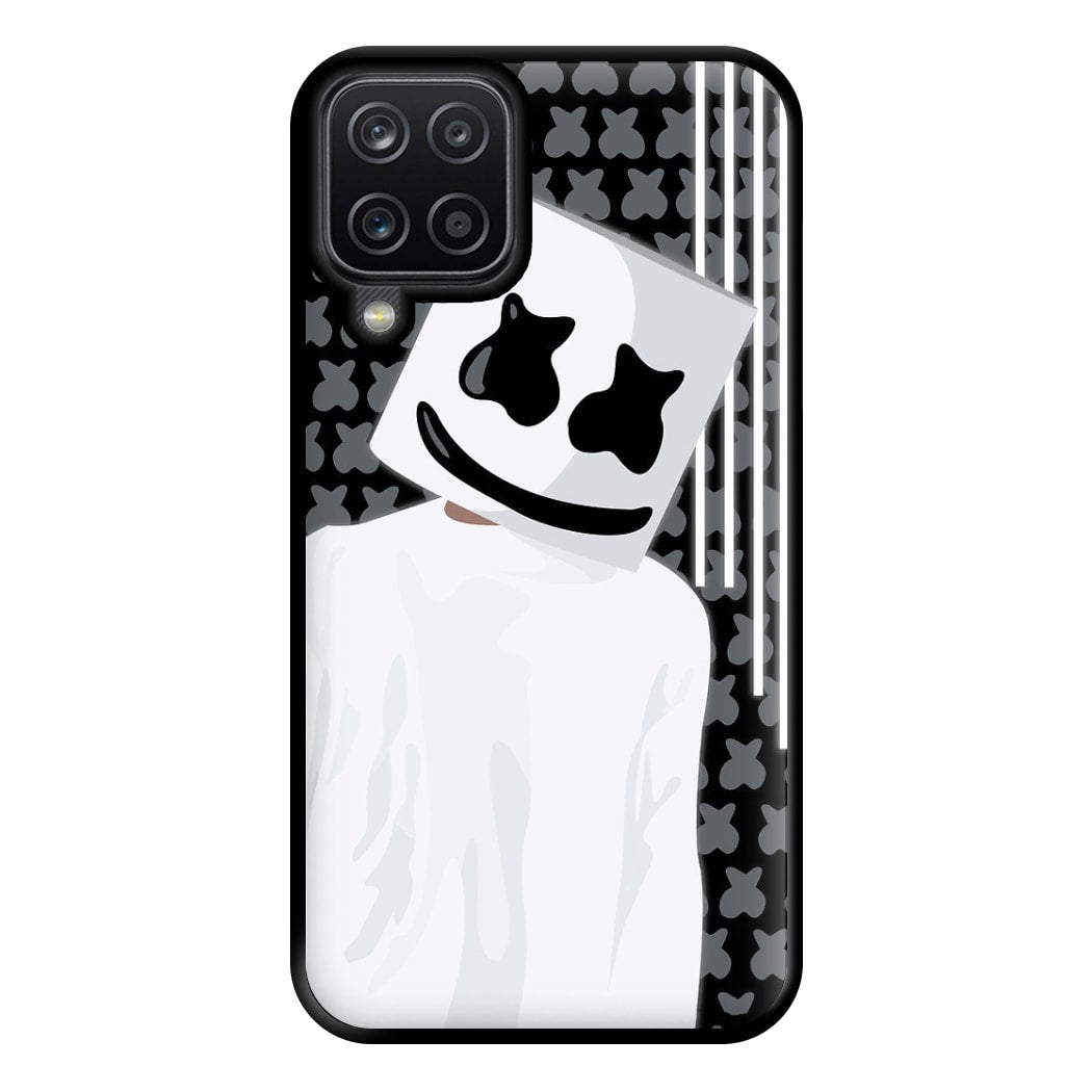 Stars And Stripes - White Helmet DJ Phone Case for Galaxy A12