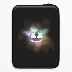 Black White Helmet DJ Smoke Laptop Sleeve