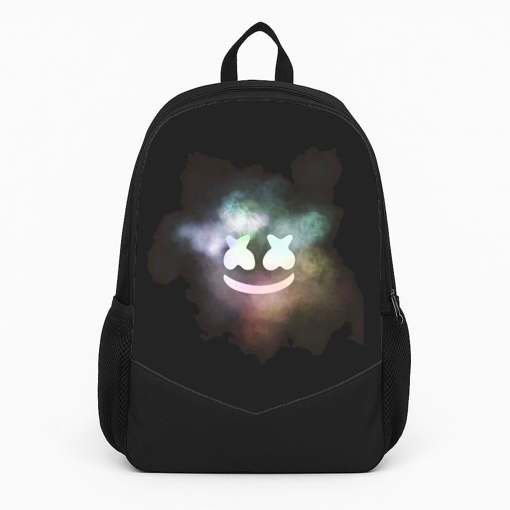 Black White Helmet DJ Smoke Large Backpack