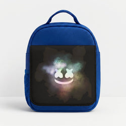 Black White Helmet DJ Smoke Lunchbox - Blue