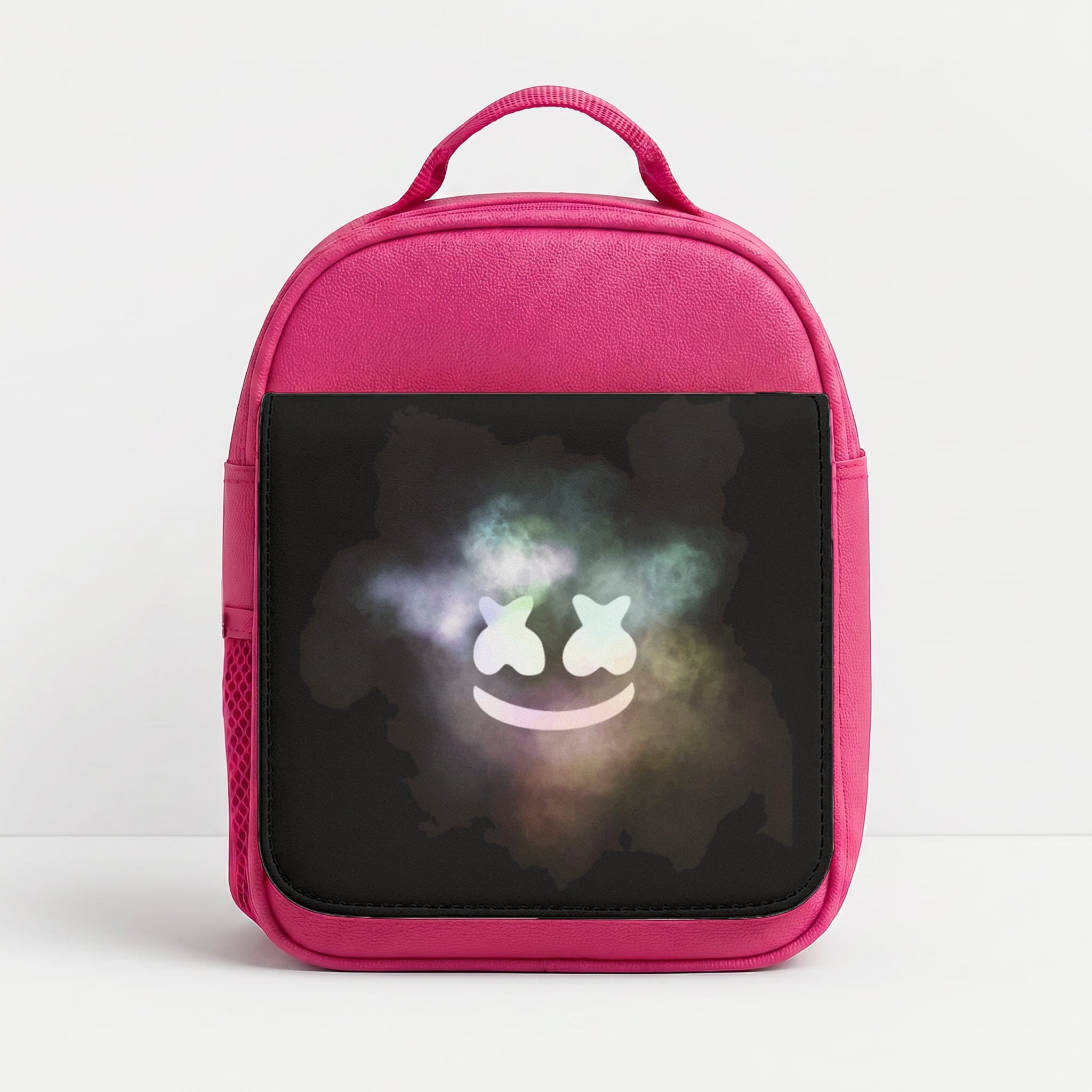 Black White Helmet DJ Smoke Lunchbox - Pink