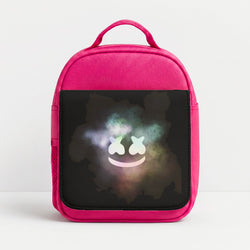 Black White Helmet DJ Smoke Lunchbox - Pink