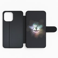 Black White Helmet DJ Smoke Flip Phone Case