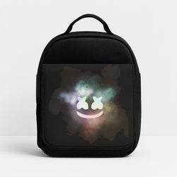 Black White Helmet DJ Smoke Insulated Lunchbox