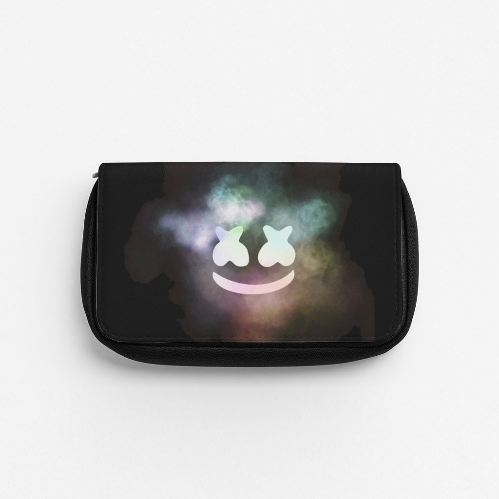 Black White Helmet DJ Smoke Pencil Case
