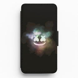 Black White Helmet DJ Smoke Flip / Wallet Phone Case