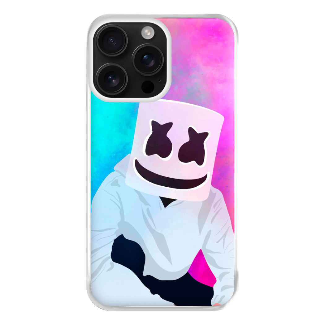 Rainbow White Helmet DJ Phone Case