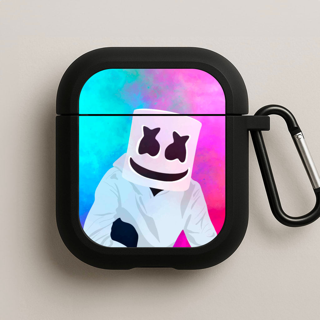 Rainbow White Helmet DJ AirPods Case