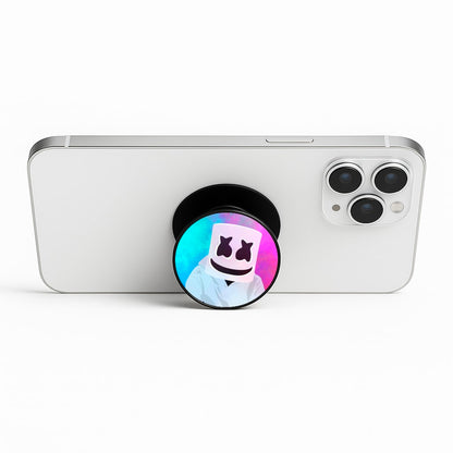 Rainbow White Helmet DJ Phone Stand