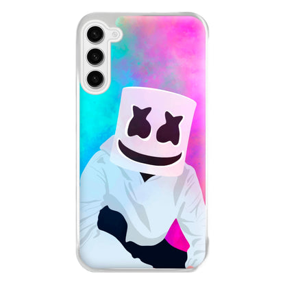 Rainbow White Helmet DJ Phone Case for Galaxy S23FE