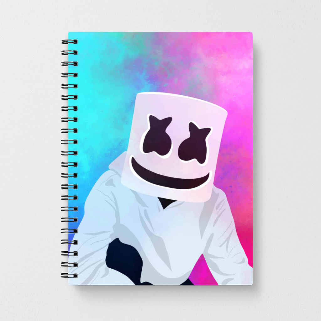Rainbow Marshmello Notebook