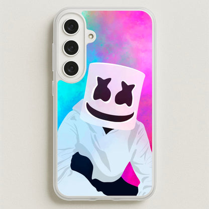 Rainbow White Helmet DJ Phone Case for Galaxy S25FE
