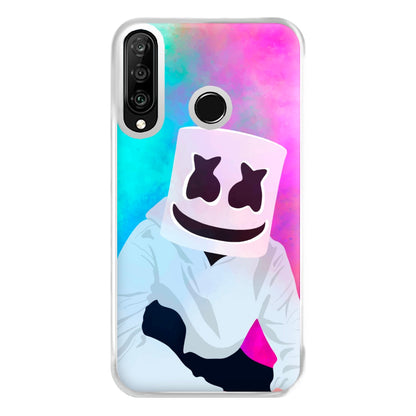 Rainbow White Helmet DJ Phone Case for Huawei P30 Lite